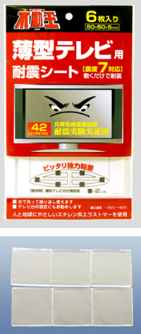 薄型テレビ用<不動王シート>(6枚入)