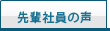 先輩社員の声